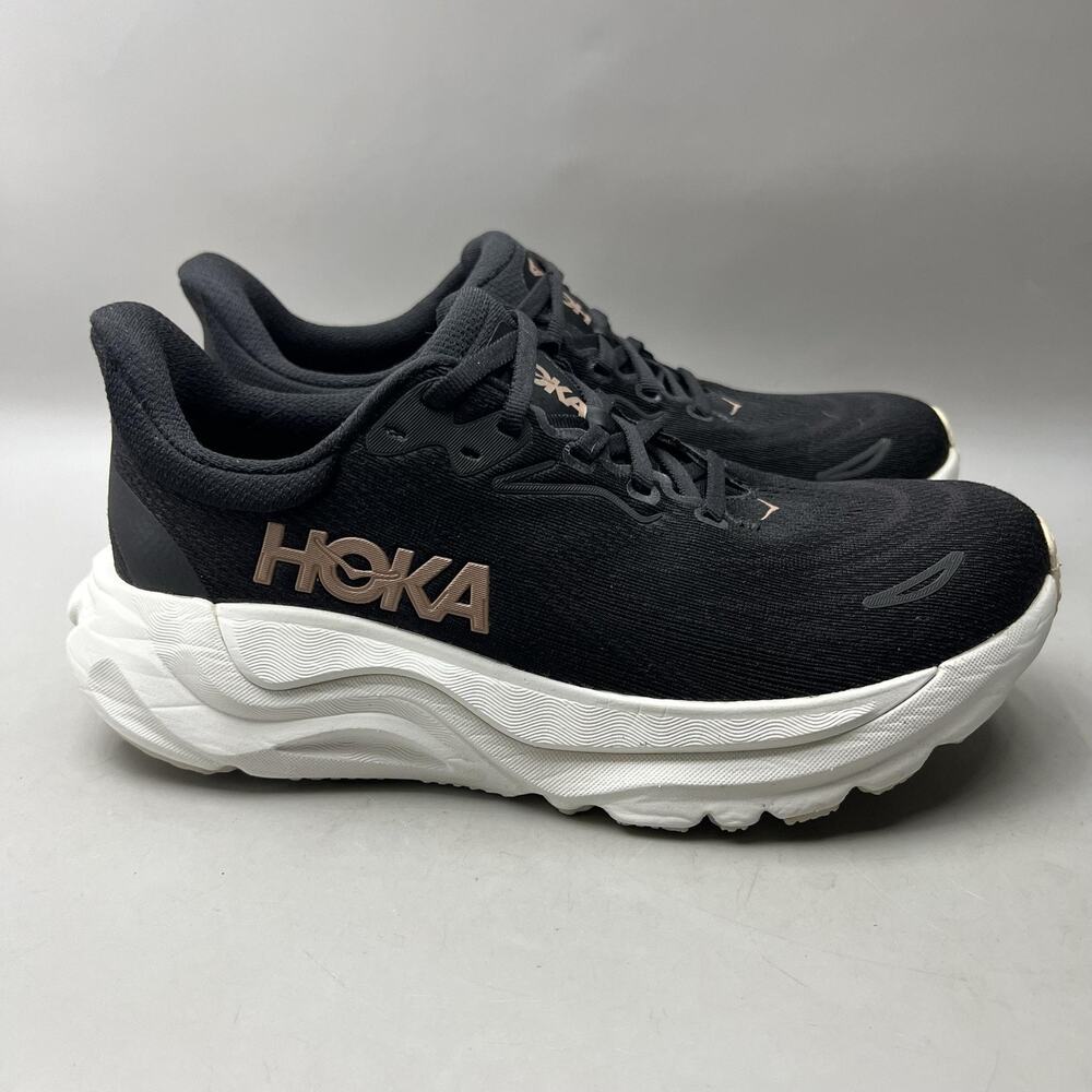 Hoka One One Arahi 8 Running Shoes Women Size 7.5 B Black Mesh Comfort Sneakers